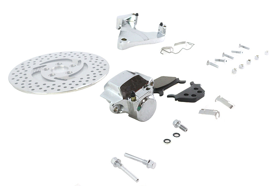 FXR Rear 1 Piston Caliper and 11-1/2 inch Disc Kit Chrome