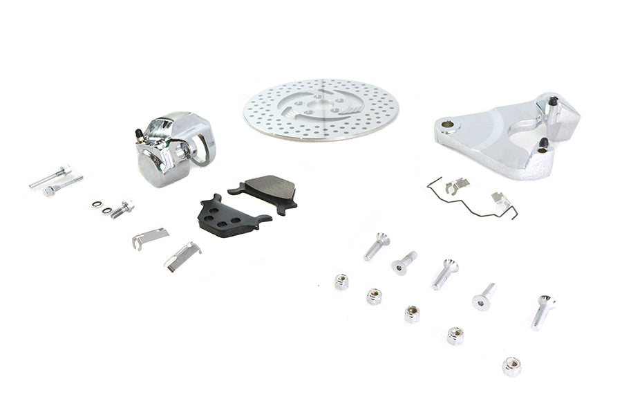 FXR Rear 1 Piston Caliper and 11-1/2 inch Disc Kit Chrome