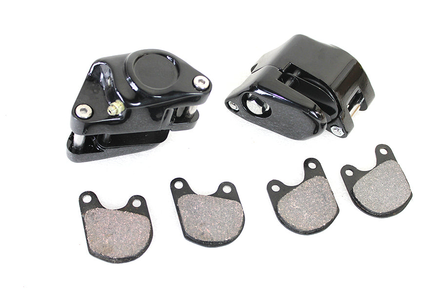 Black Front 1 Piston Caliper Set