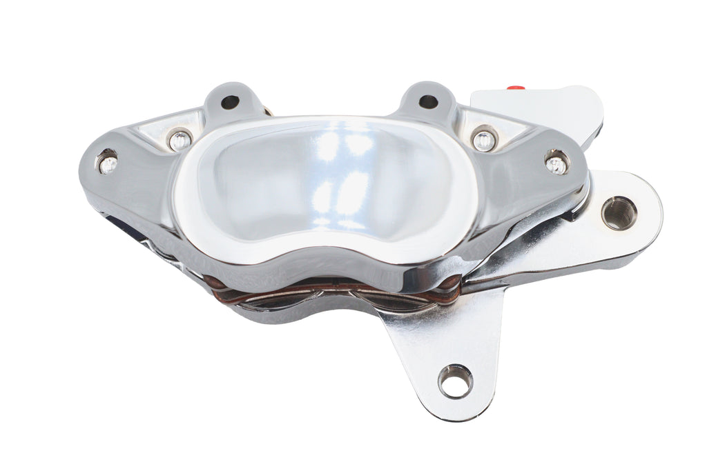 Chrome Front 4 Piston Left Side Caliper