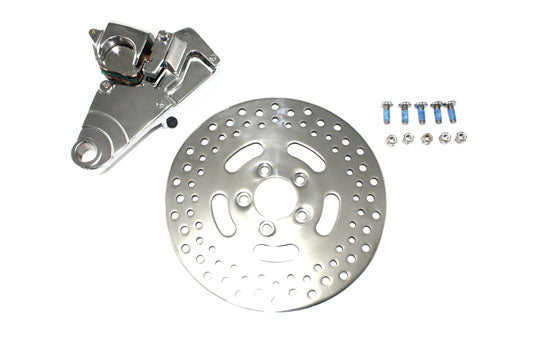 Chrome Rear Single Piston Caliper and 11-1/2 inch Disc Kit