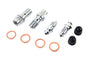 FLT Front Caliper Bleeder Screw Kit Chrome