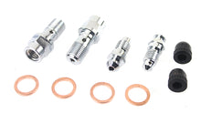 Load image into Gallery viewer, FLT Front Caliper Bleeder Screw Kit Chrome