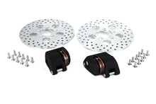 Load image into Gallery viewer, Front Dual Disc Caliper and 10 inch Disc Kit Black