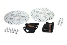 Load image into Gallery viewer, Front Dual Disc Caliper and 10 inch Disc Kit Black