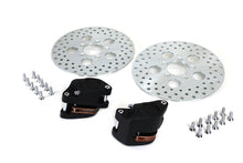 Load image into Gallery viewer, Front Dual Disc Caliper and 10 inch Disc Kit Black