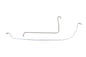 Steel Rear Brake Line Set Zinc Plated