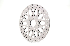 Edart 11.8-inch rear brake disc with X-spoke style design, made for motorcycle braking systems, metal construction with vented spokes.
