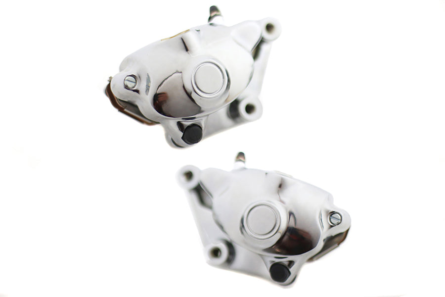 Chrome Front 2 Piston Caliper Set