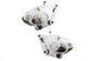 Chrome Front 2 Piston Caliper Set