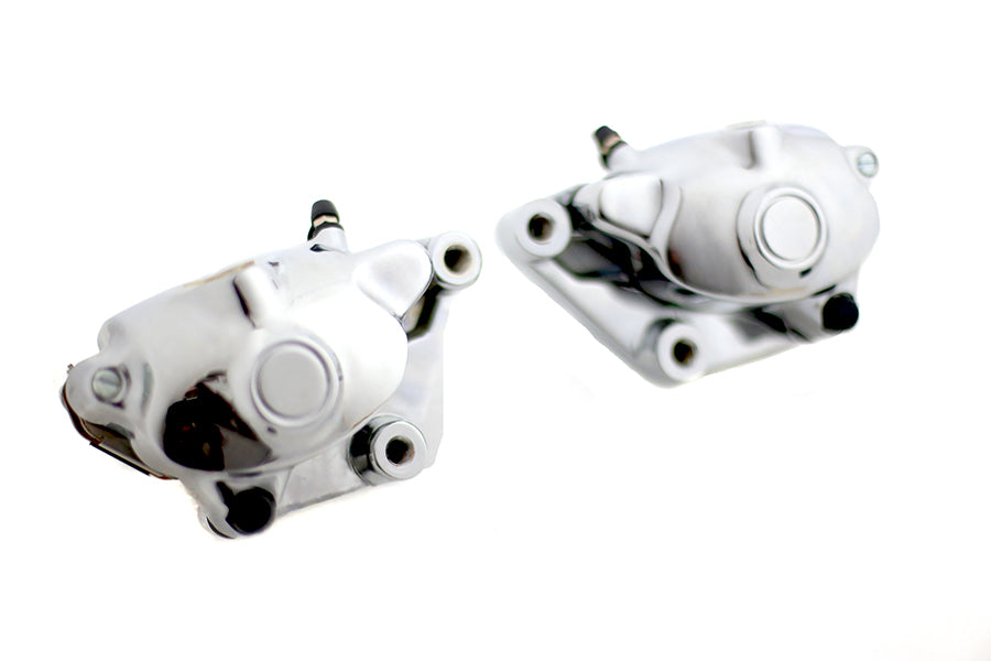 Chrome Front 2 Piston Caliper Set