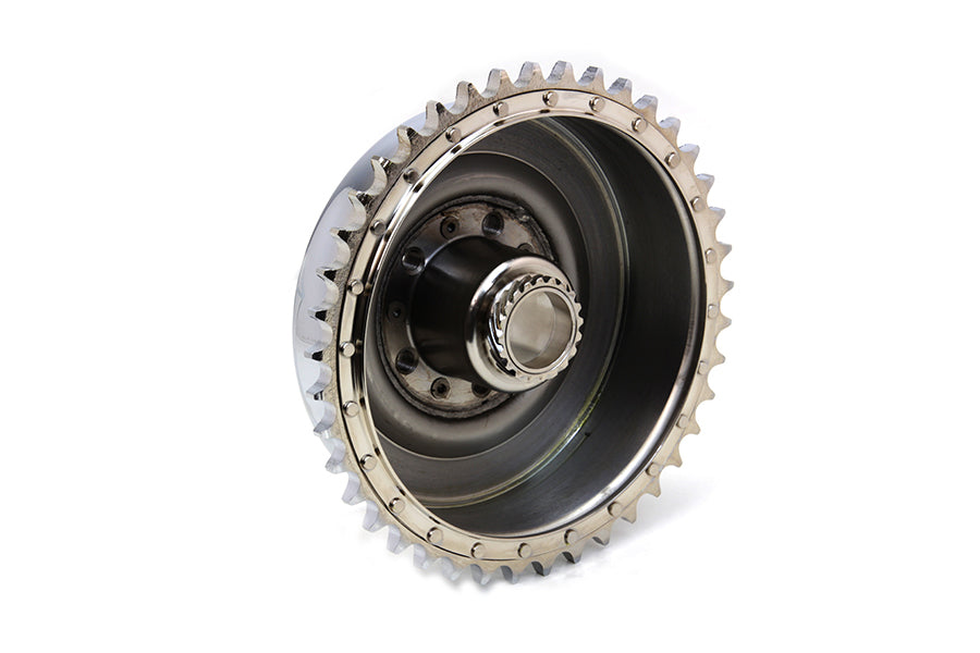 Rear Brake Drum Chrome with Sprocket