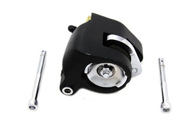 Black Edart front caliper assembly for brake system, showing the detailed structure and mounting points of the EDART brake caliper.
