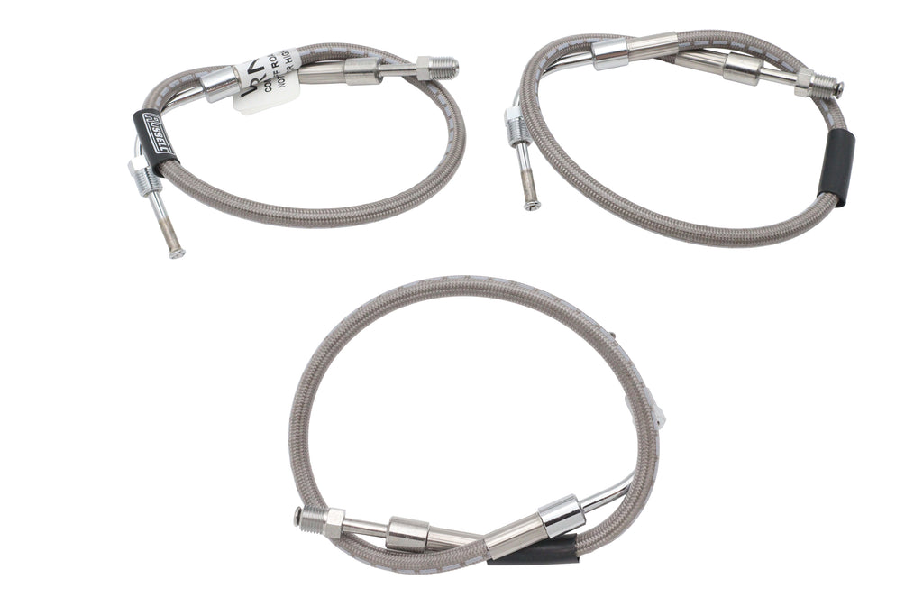 Stainless Steel Front Brake Hose 3 Piece
