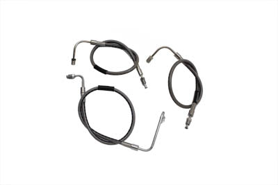 Stainless Steel Front Brake Hoses 23-3/4 inch and 21 inch