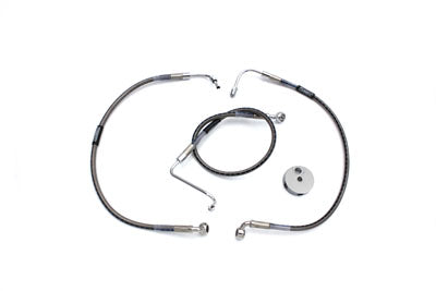 Stainless Steel Front Brake Hoses 22-5/8 inch and 19-1/2 inc