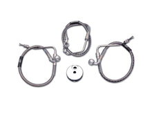 Load image into Gallery viewer, Stainless Steel Front Brake Hoses 25-1/4 inch and 16-1/8 inc