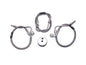 Stainless Steel Front Brake Hoses 25-1/4 inch and 16-1/8 inc