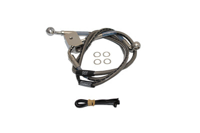 Stainless Steel Rear Brake Hoses 20 inch and 19-1/2 inch