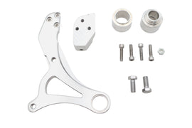 Polished Ultima rear brake caliper bracket, durable metal component for vehicle braking system, shown in close-up image.