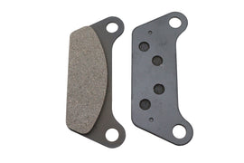 Ultima ULTIMA Sintered Rear Brake Pad Set showing metal brake pads with mounting clips for motorcycle or vehicle braking system.