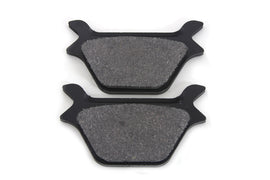 Duro soft rear brake pad set showing brake pads with metal backing plates and friction material for automotive braking system.