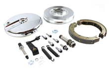 Load image into Gallery viewer, Front Brake Backing Plate Kit Left Side Satin Chrome