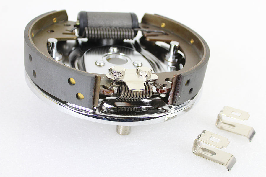 Rear Hydraulic Brake Backing Plate Kit Chrome