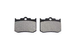 Duro ceramic brake pad set showing brake pads with metallic backing plates and friction material for vehicle braking system