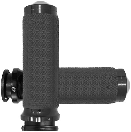 Memory Foam Grips 1.5" Large Black Indian Touring