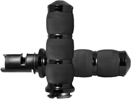 AVON Air Cushion Black Twist Grip for bicycle handlebars, featuring a textured surface for enhanced grip and control.