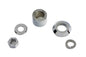 Front Axle Spacer Kit Smooth Style Chrome