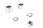 Front Axle Spacer Kit Smooth Style Chrome