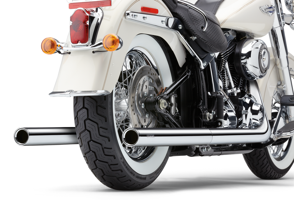 Bad Hombre True Duals Chrome Softail 07 11