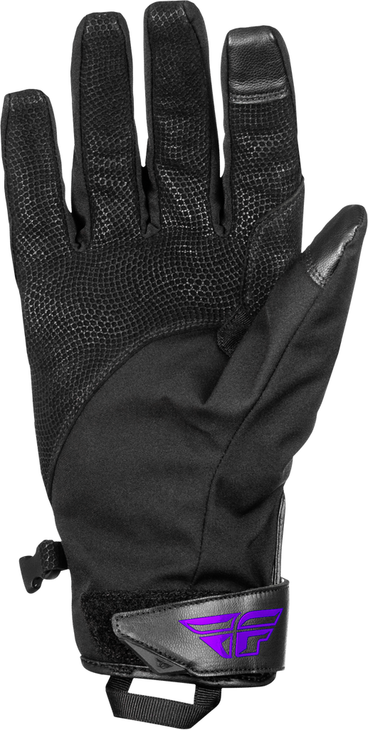 Title Long Gloves Black/Purple Xs