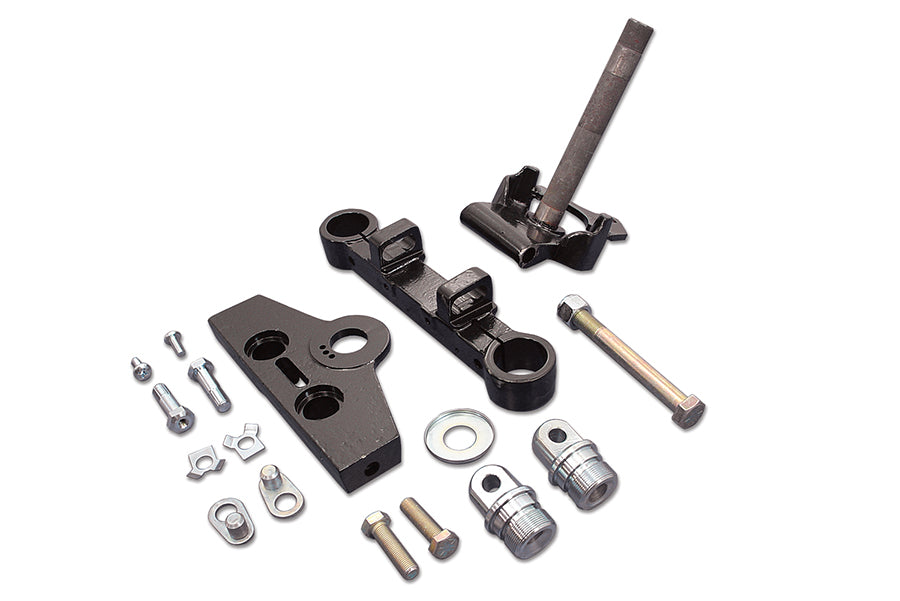 Black 41mm Adjustable Triple Tree Set without Tabs