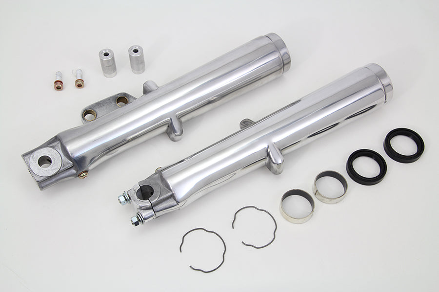 Polished Lower Fork Slider Single Disc