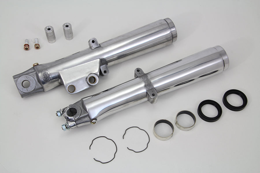 Polished Lower Fork Slider Single Disc