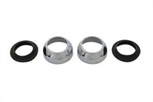 Load image into Gallery viewer, Chrome 39mm Fork Boot Cover Dust Shield Kit