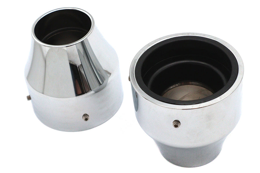 41mm Fork Boot Covers Chrome