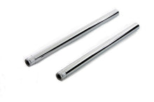 Load image into Gallery viewer, Chrome 41mm Fork Tube Set 24-1/4 inch Total Length
