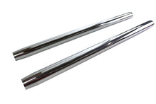 Load image into Gallery viewer, Chrome 35mm Fork Tube Set 23-1/2 inch Total Length