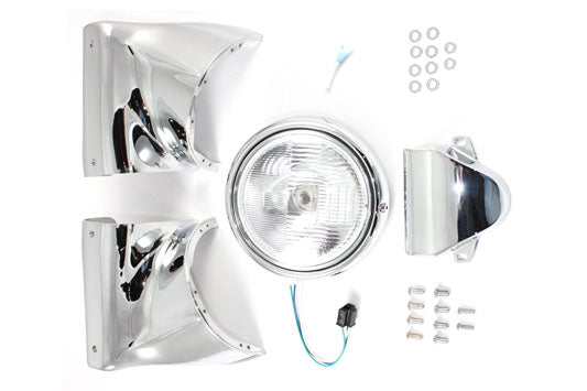 7 inch Headlamp Cowl Kit Chrome