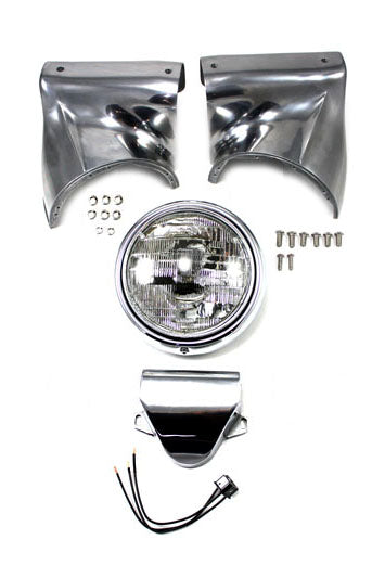 7 inch Headlamp Cowl Kit Polished