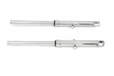 39mm Fork Tube Assembly with Chrome Sliders