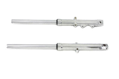39mm Fork Tube Assembly with Chrome Sliders