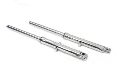 39mm Fork Tube Assembly with Chrome Sliders