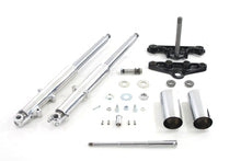 Load image into Gallery viewer, 41mm Chrome Fork Assembly with Polished Sliders