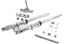 Load image into Gallery viewer, 41mm Wide Glide Fork Assembly with Chrome Sliders