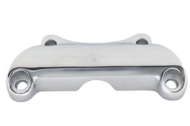 Chrome V-Twin 1-inch handlebar top clamp for motorcycle handlebars, durable handlebar control part with polished finish.